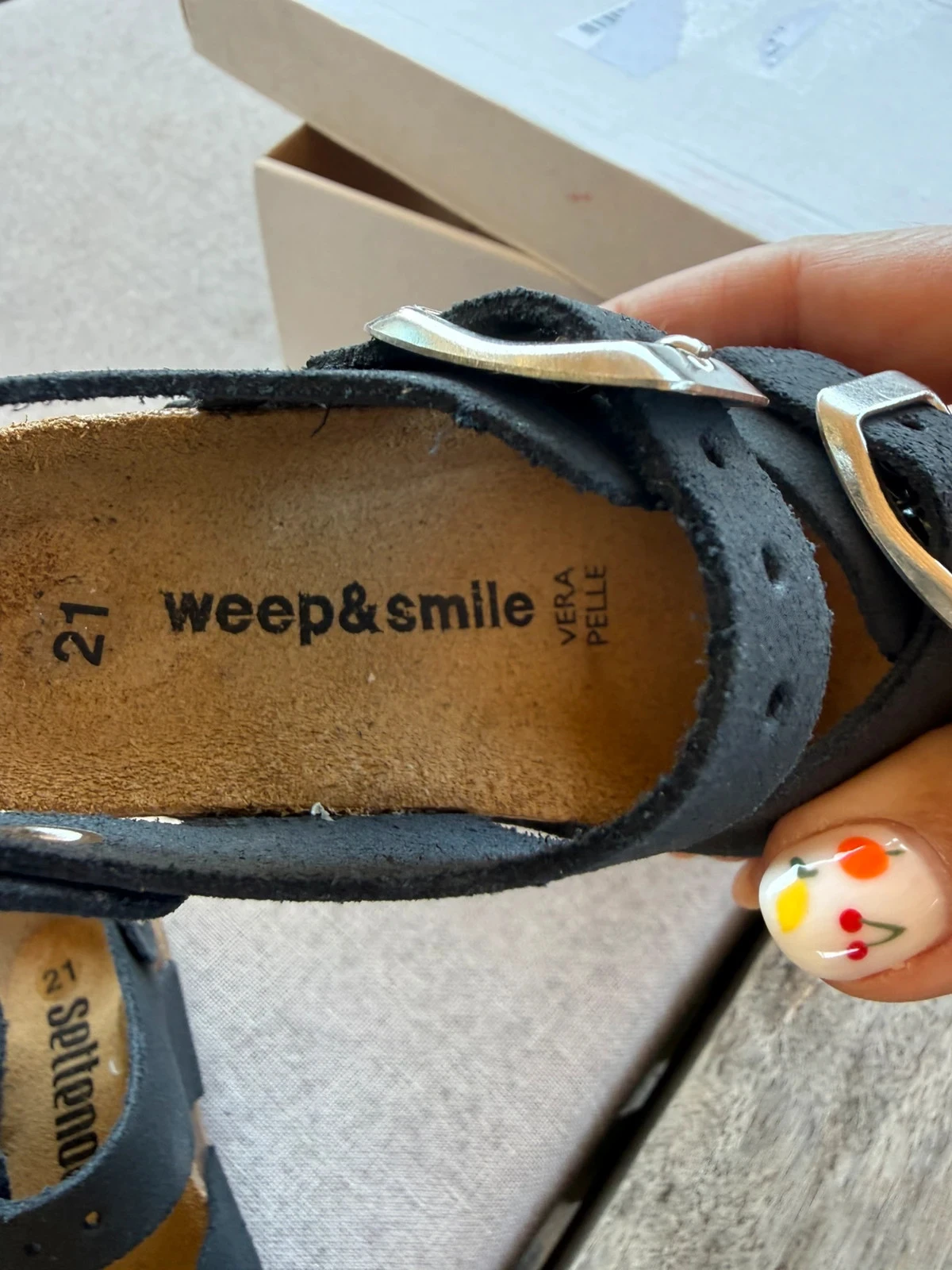 Sandalias infantiles Settenote de piel – photo 2